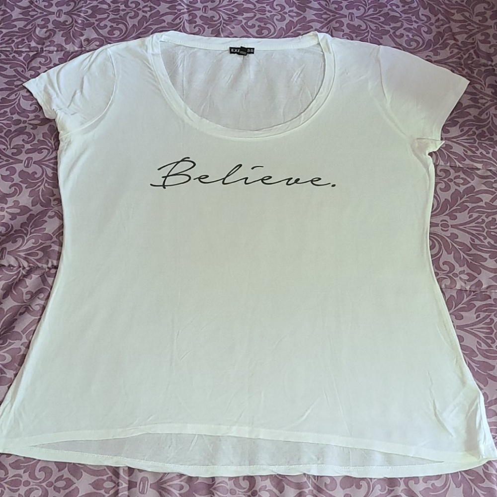 Express Graphic "Believe" Tee